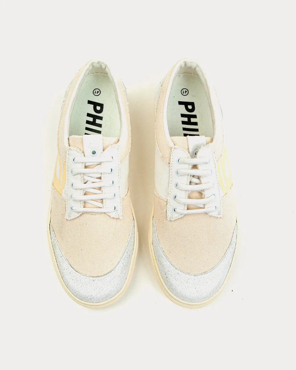 016 Tennis Ecru Low Top Sneakers