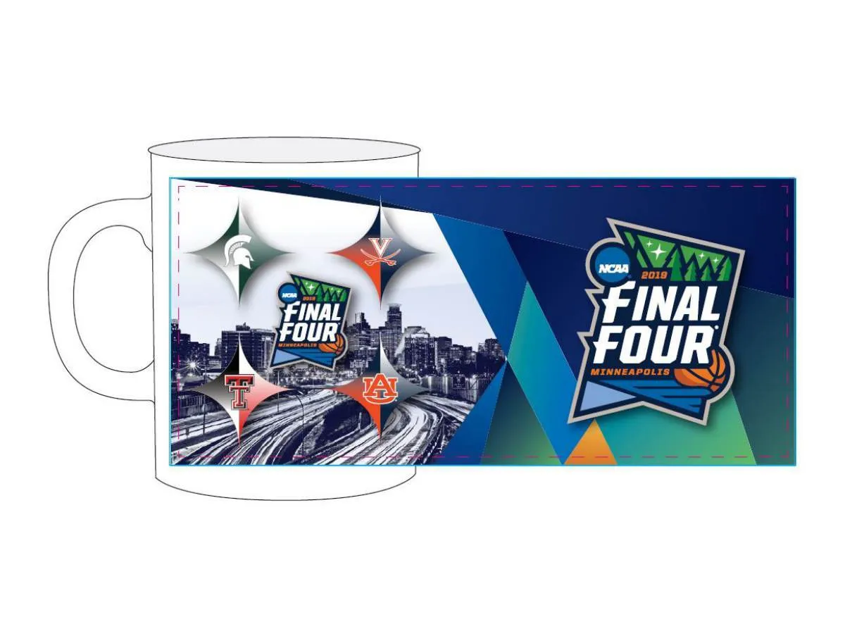 2019 NCAA Basketball Final Four March Madness Boelter Ceramic Coffee Mug Cup