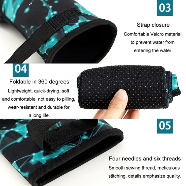 3mm Waterproof Long Beach Diving Socks Warm Non-slip Snorkeling Socks, Size: XL(Black)