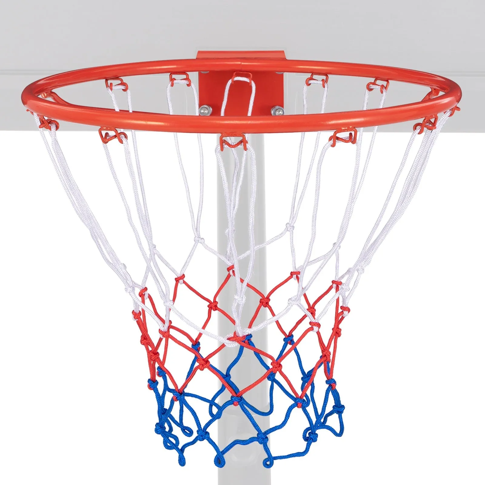 45/38 cm Heavy Duty Basketball Rim with All Weather Net and Mounting Hardware-Orange-45 cm