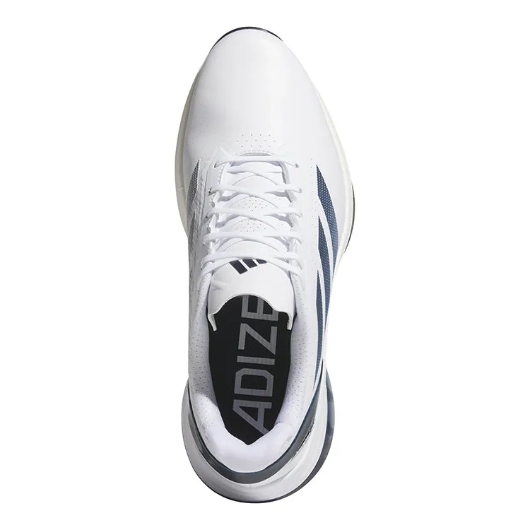 adidas Adizero ZG Spikeless Golf Shoes - White/Navy