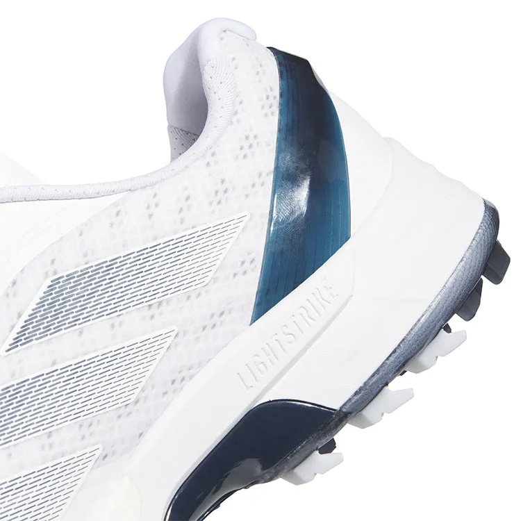 adidas Adizero ZG Spikeless Golf Shoes - White/Navy
