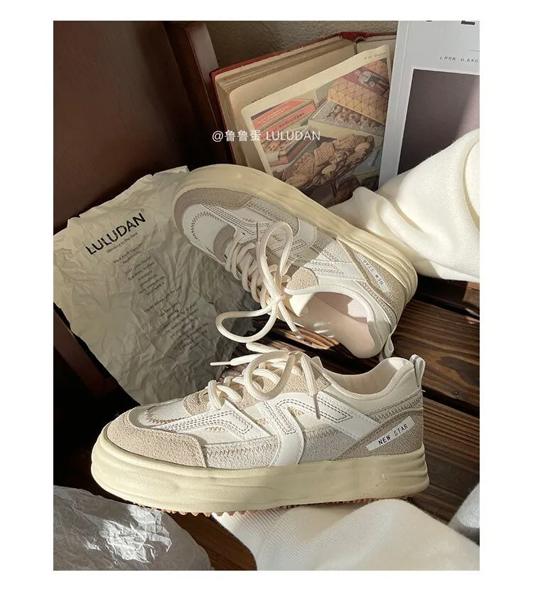 Advbridge Korean Spring New Sports Women's Sneakers Casual Platform Flat Daddy White Shoes Vulcanize Running Fashion Tennis Basket