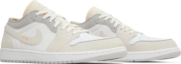Air Jordan 1 Low SE Craft Inside Out Sneakers, White