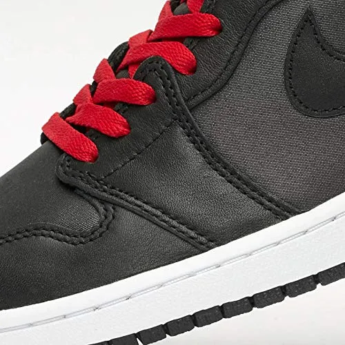 Air Jordan 1 Retro High OG Size 10.5 - Men 555088-060 Black Satin/Gym Red