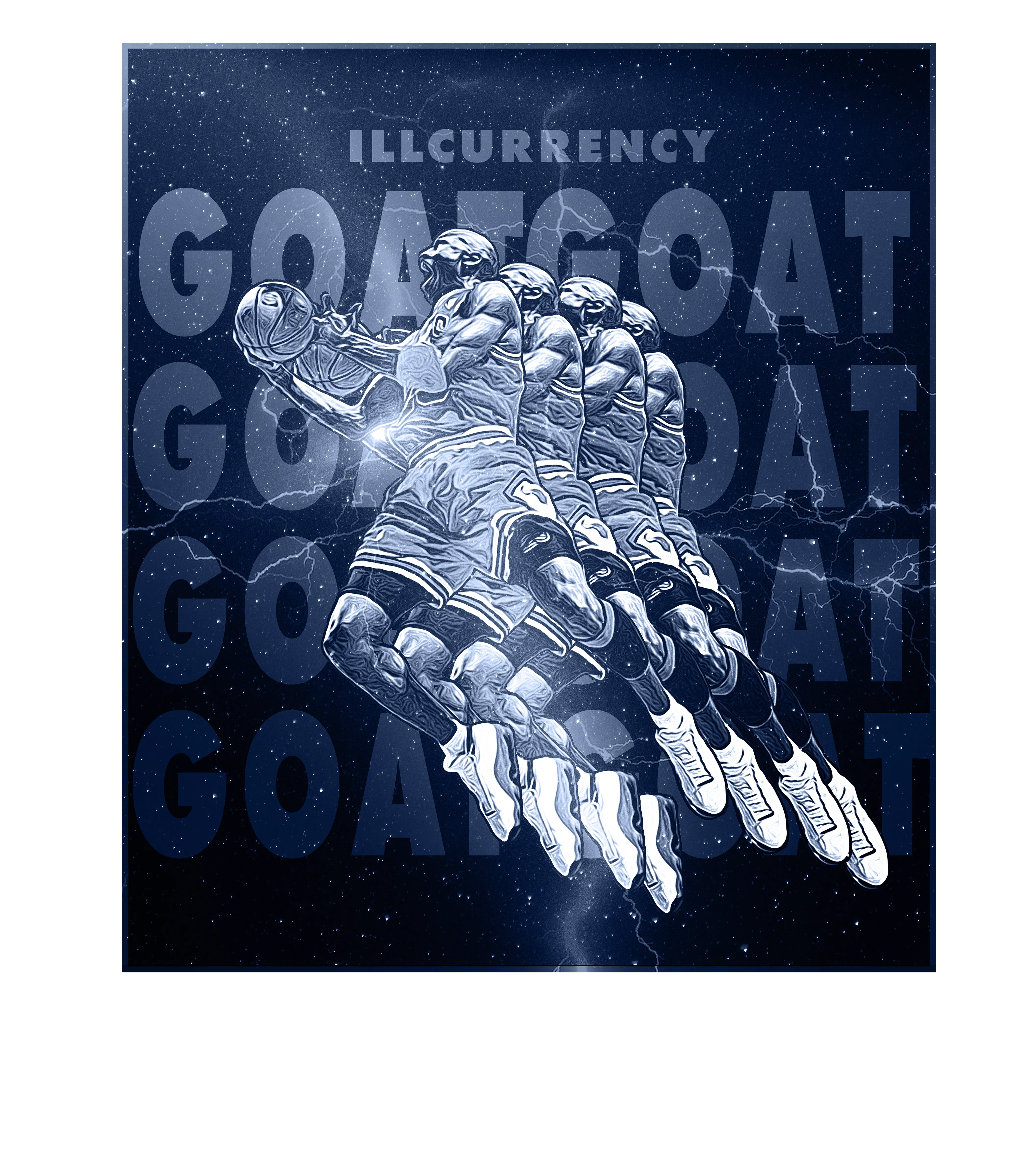 AIR JORDAN 3 “WHITE NAVY”| ILLCURRENCY Black T-Shirt (GOATED)