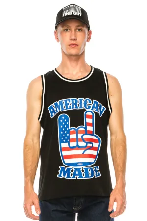 AMERICAN MADE BASKETBALL JERSEY - BLACK