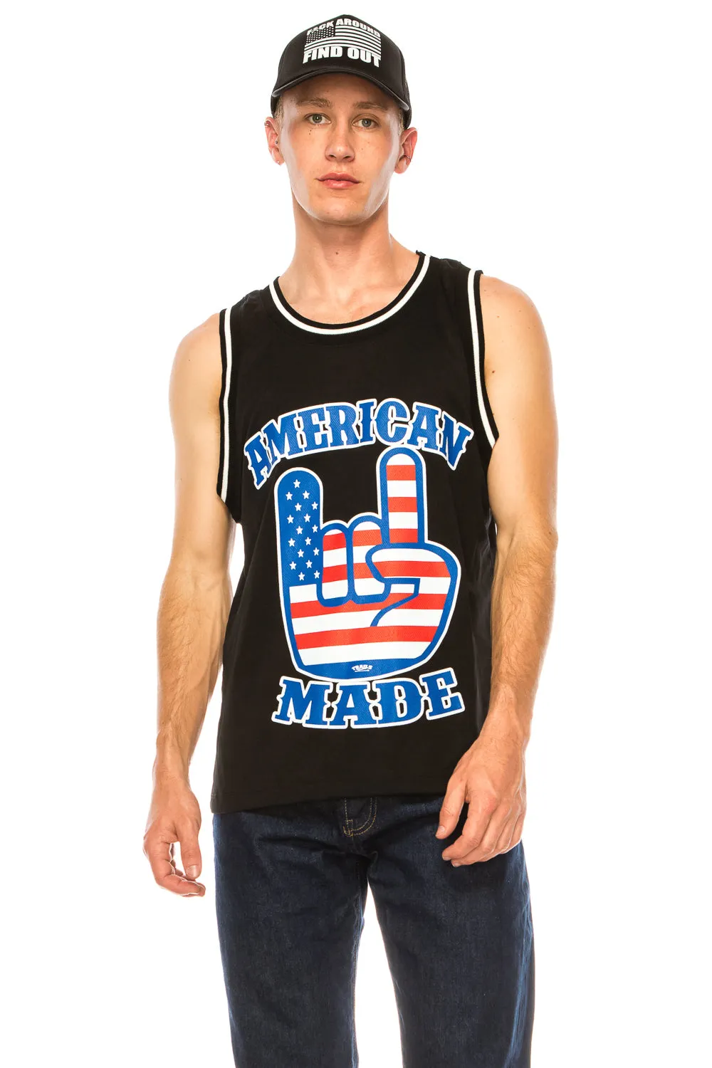 AMERICAN MADE BASKETBALL JERSEY - BLACK