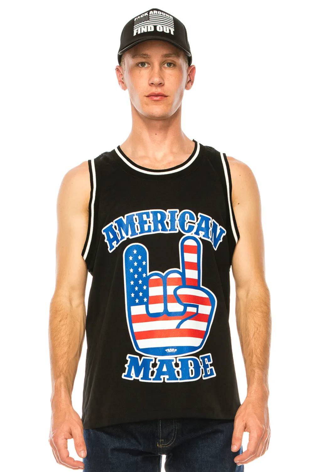 AMERICAN MADE BASKETBALL JERSEY - BLACK