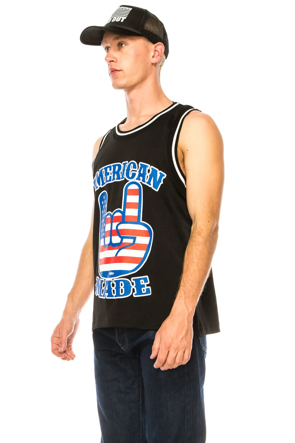 AMERICAN MADE BASKETBALL JERSEY - BLACK