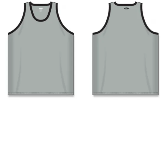 Athletic Knit (AK) B1325L-822 Ladies Grey/Black League Basketball Jersey