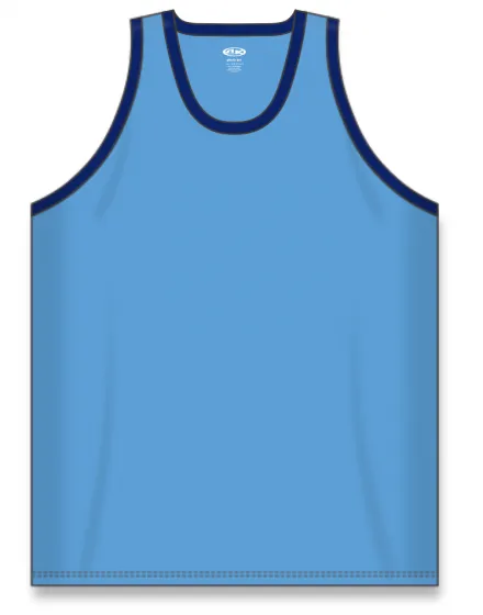 Athletic Knit (AK) B1325Y-232 Youth Sky Blue/Navy League Basketball Jersey