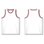 Athletic Knit (AK) B1710A-415 Adult Chicago Bulls White Pro Basketball Jersey