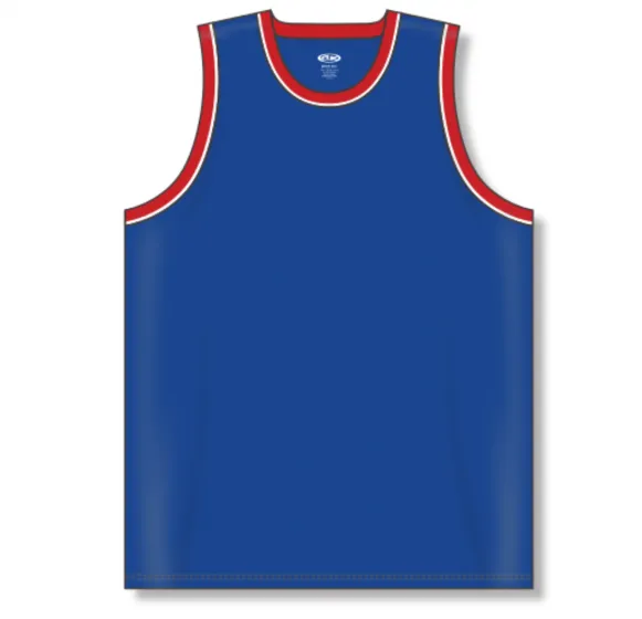 Athletic Knit (AK) B1710Y-333 Youth Detroit Pistons Royal Blue Pro Basketball Jersey