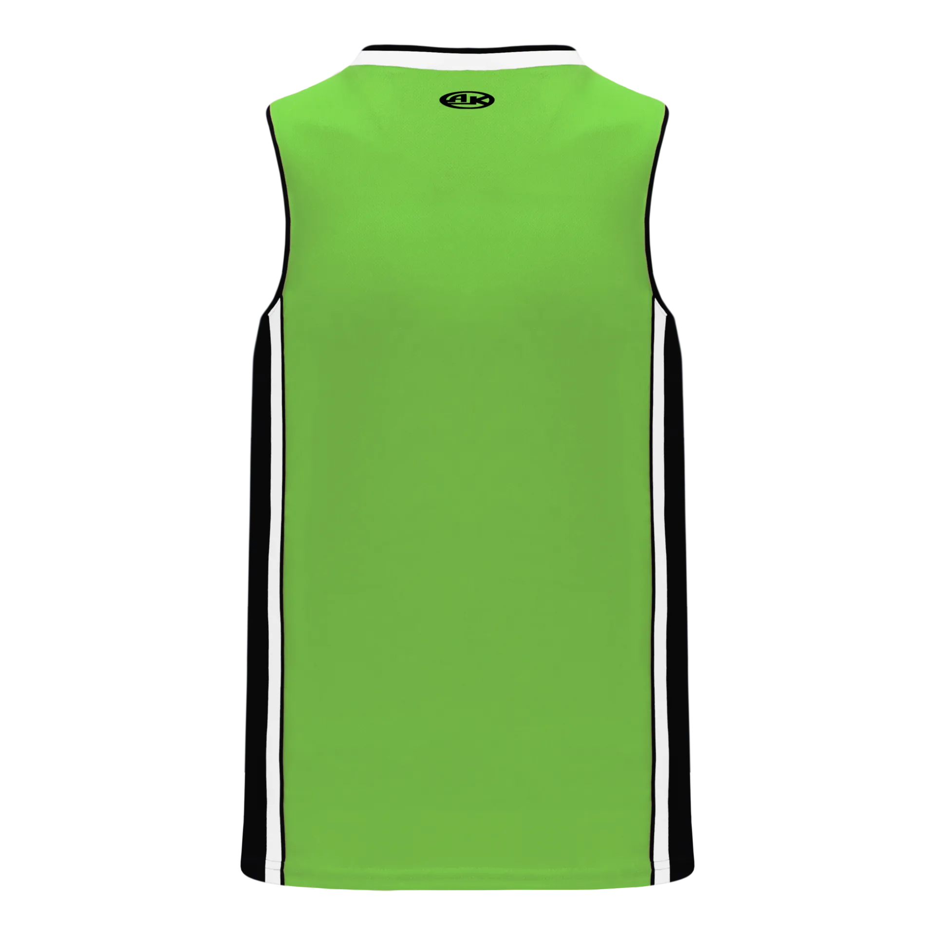Athletic Knit (AK) B1715A-107 Adult Lime Green/Black/White Pro Basketball Jersey