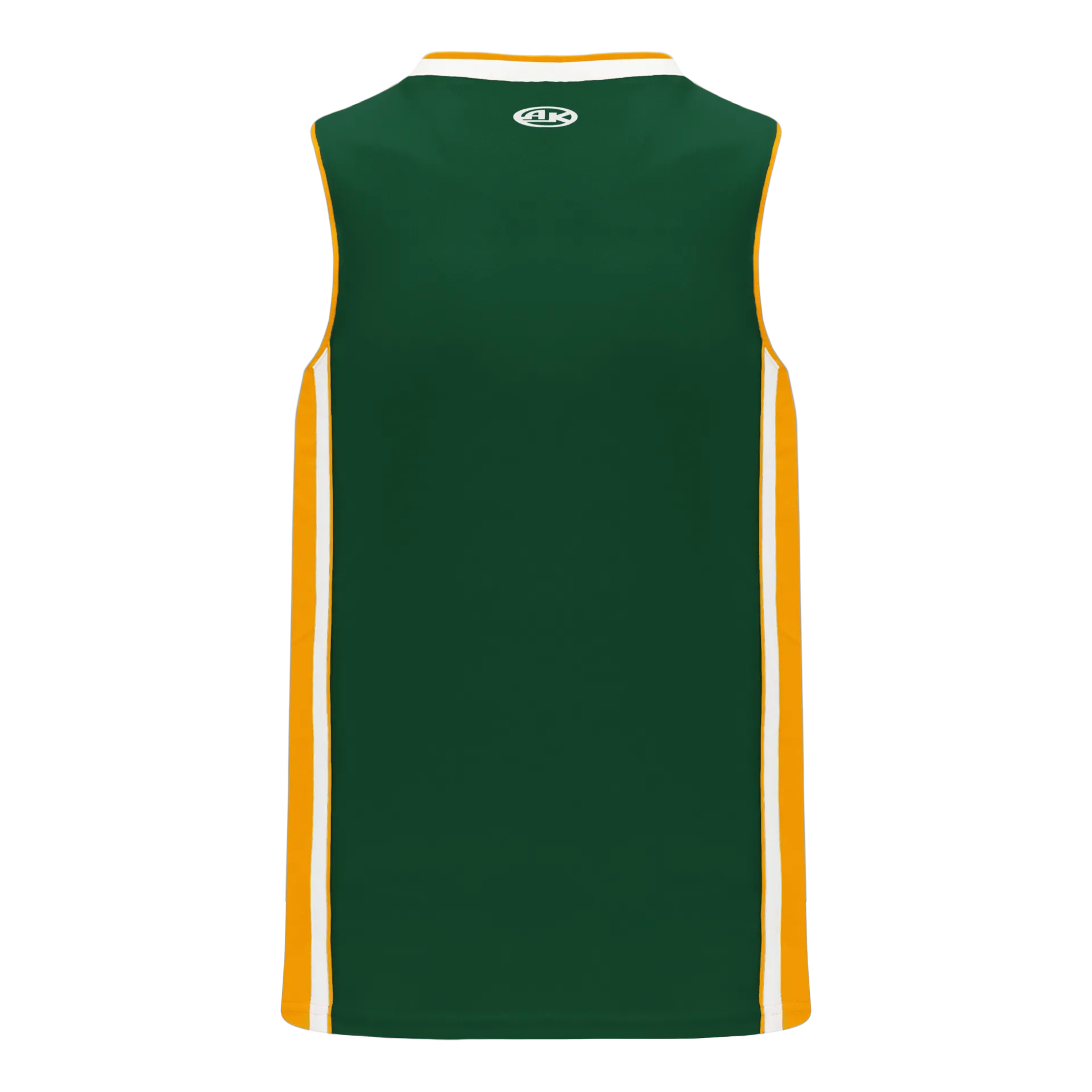 Athletic Knit (AK) B1715A-439 Adult Dark Green/Gold/White Pro Basketball Jersey