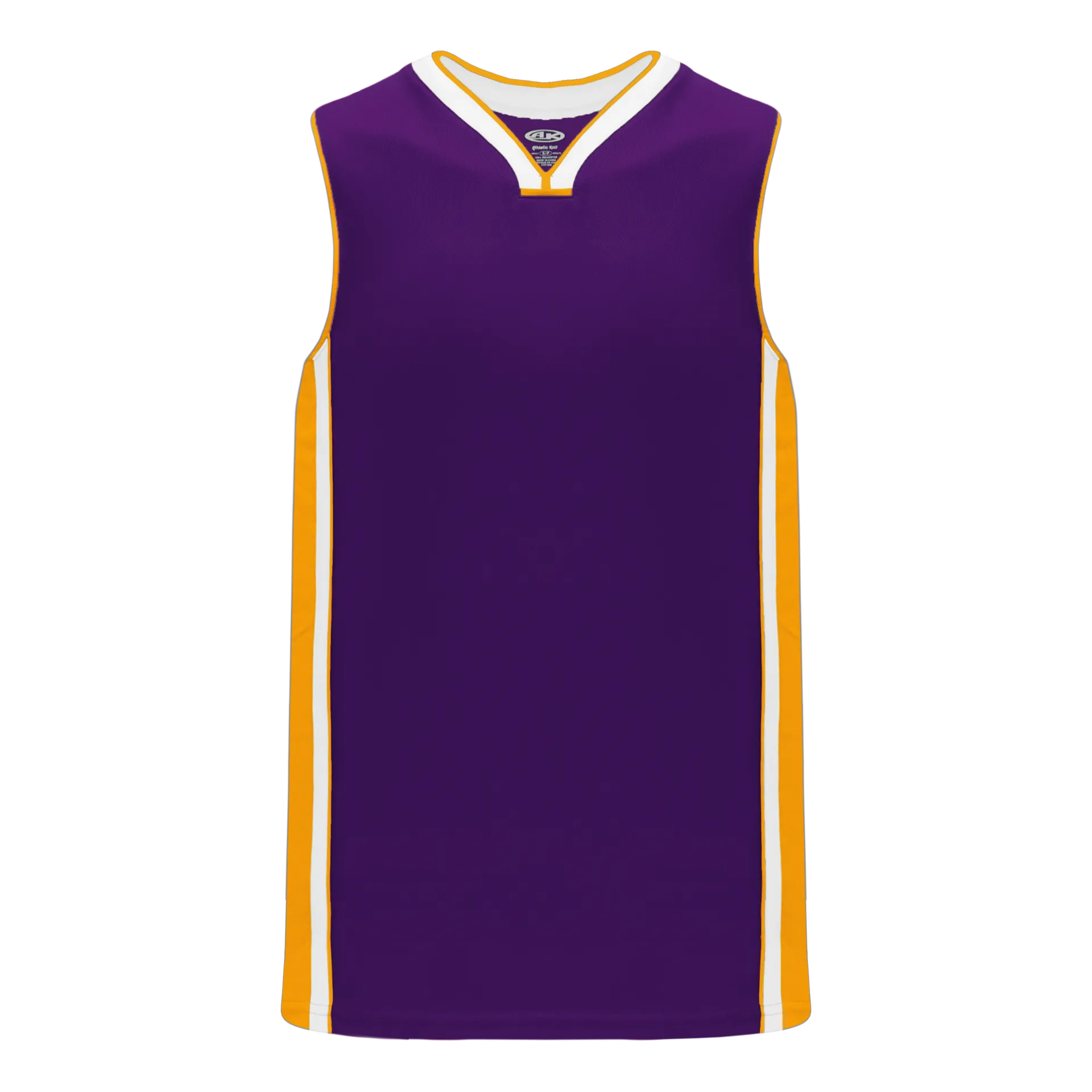 Athletic Knit (AK) B1715A-441 Adult LA Lakers Purple Pro Basketball Jersey