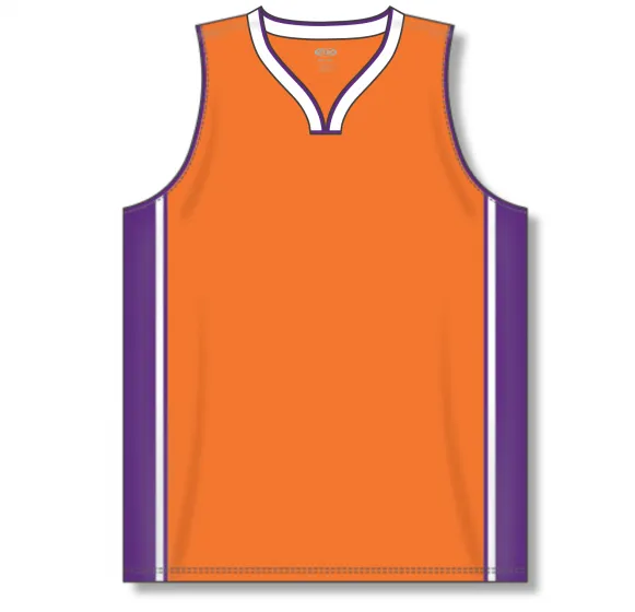 Athletic Knit (AK) B1715A-477 Adult Phoenix Suns Orange Pro Basketball Jersey