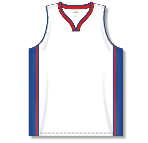 Athletic Knit (AK) B1715Y-335 Youth Detroit Pistons White Pro Basketball Jersey