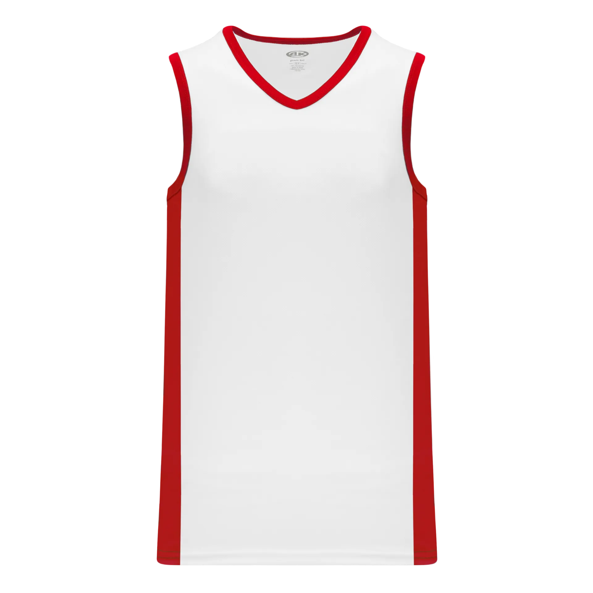 Athletic Knit (AK) B2115Y-209 Youth White/Red Pro Basketball Jersey