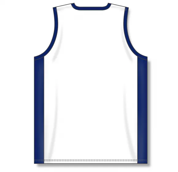 Athletic Knit (AK) B2115Y-217 Youth White/Navy Pro Basketball Jersey