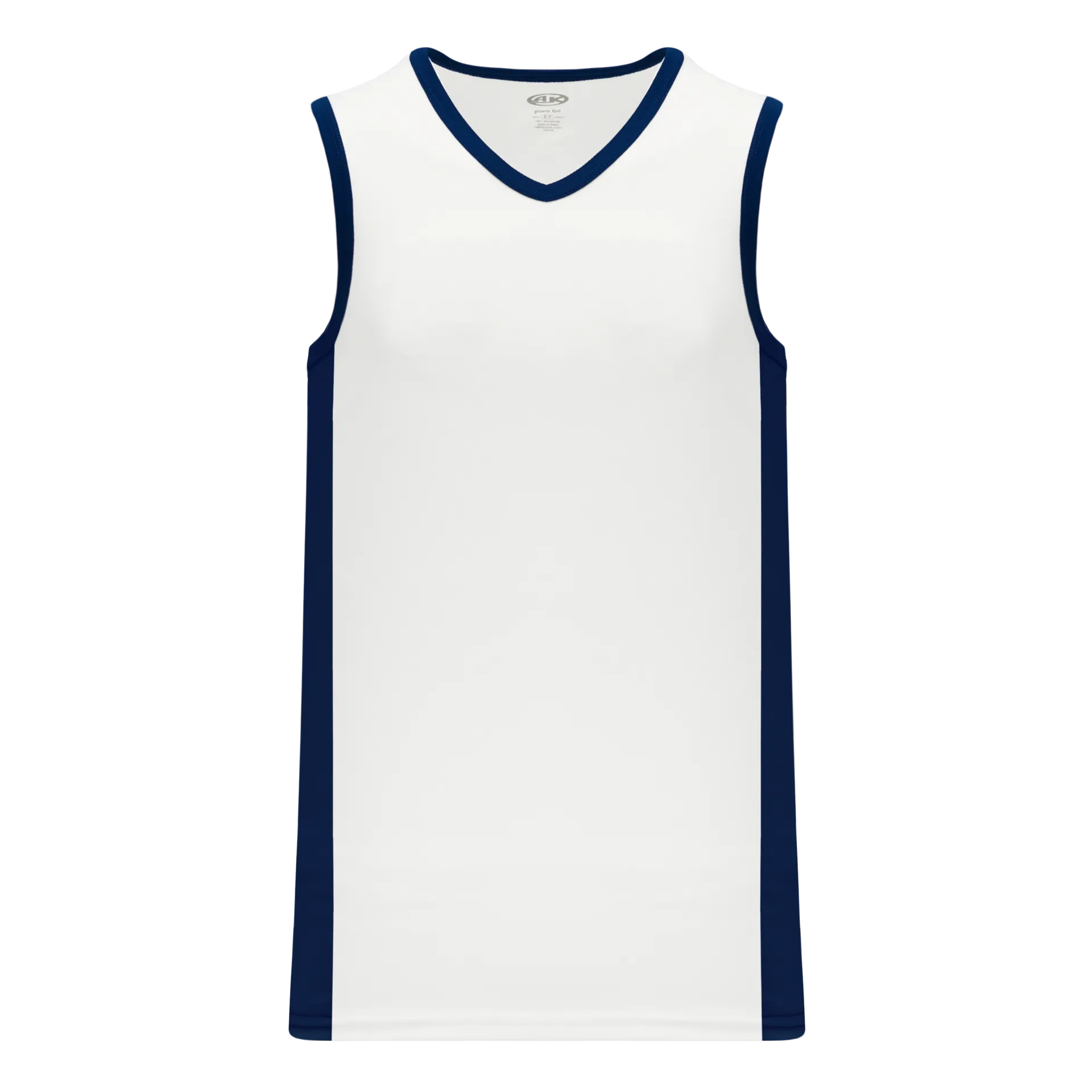 Athletic Knit (AK) B2115Y-217 Youth White/Navy Pro Basketball Jersey