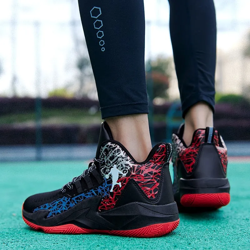 Autumn Winter High Top Men Basketball Unisex Mesh Sneakers Women Sports Shoes Kids Gym Training Athletic Ankle Boots