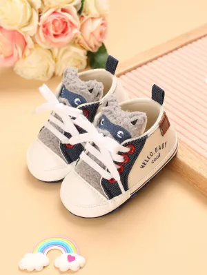 Baby Boy Color Block Lace-up Front Sneakers- FD