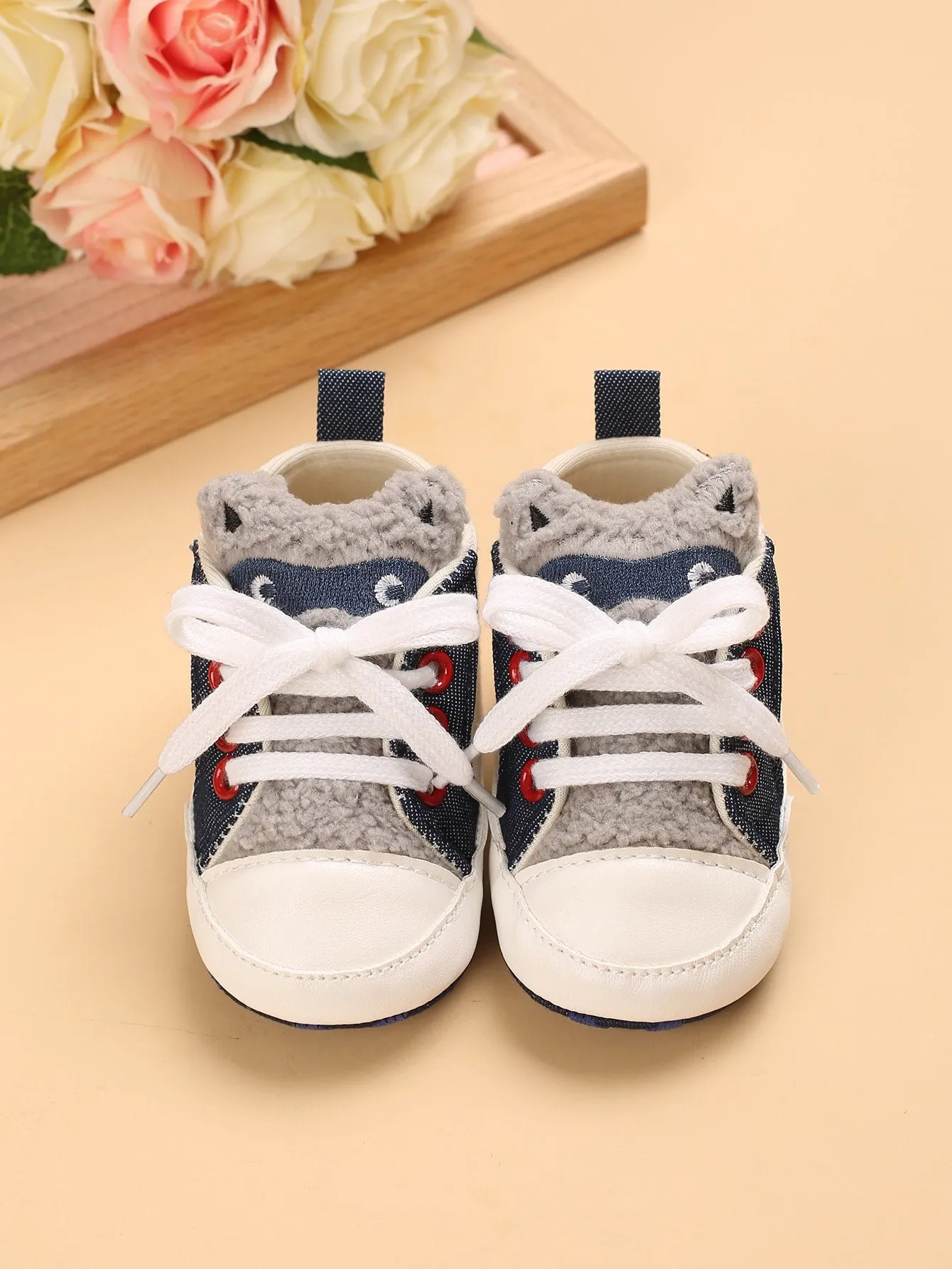 Baby Boy Color Block Lace-up Front Sneakers- FD
