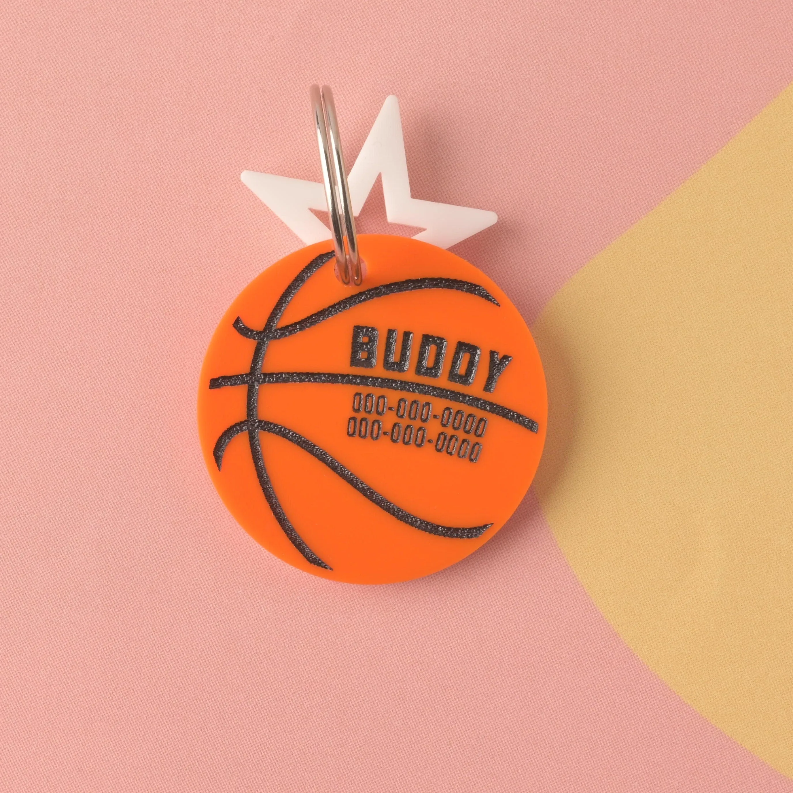Basketball Personalized Pet tag