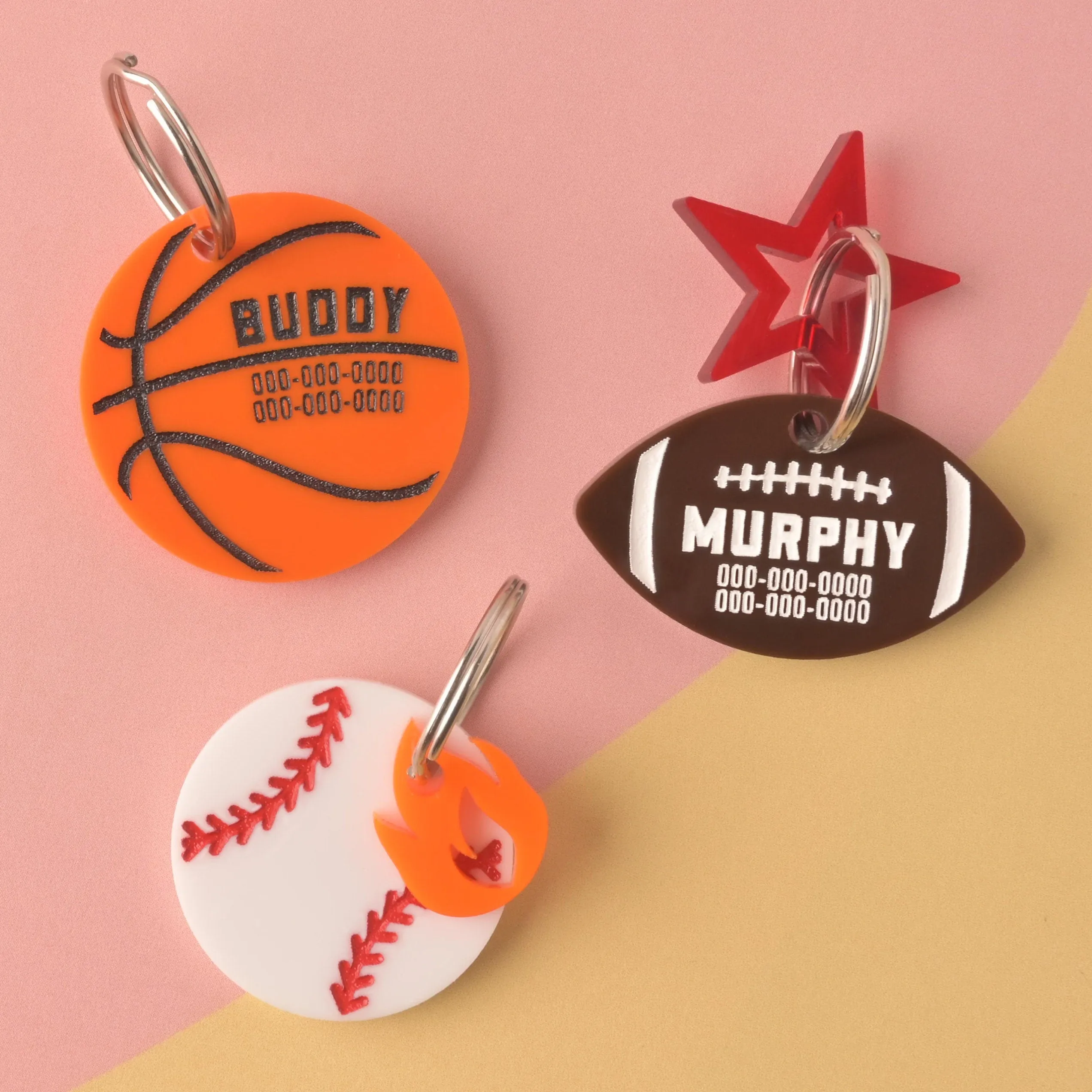 Basketball Personalized Pet tag