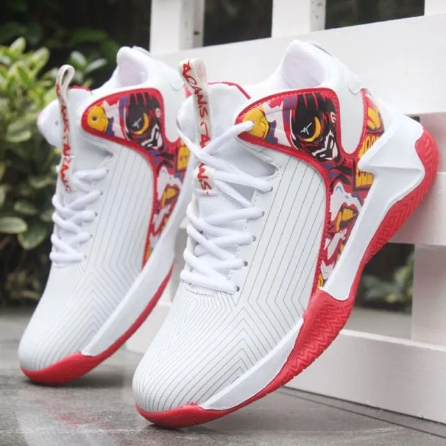 Basketball Shoes For Men High-Top Sneakers Male Cushioning Comfortable Sneakers Athletic Training Leather Sport Shoes Zapatos