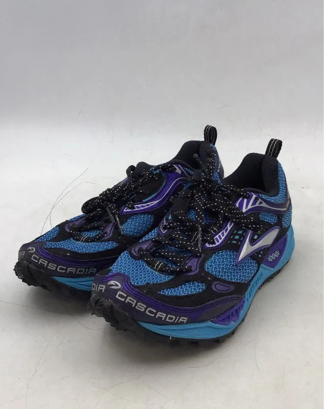 Brooks Women's Cascadia 6 Blue Running Athletic Shoes - Size 7.5