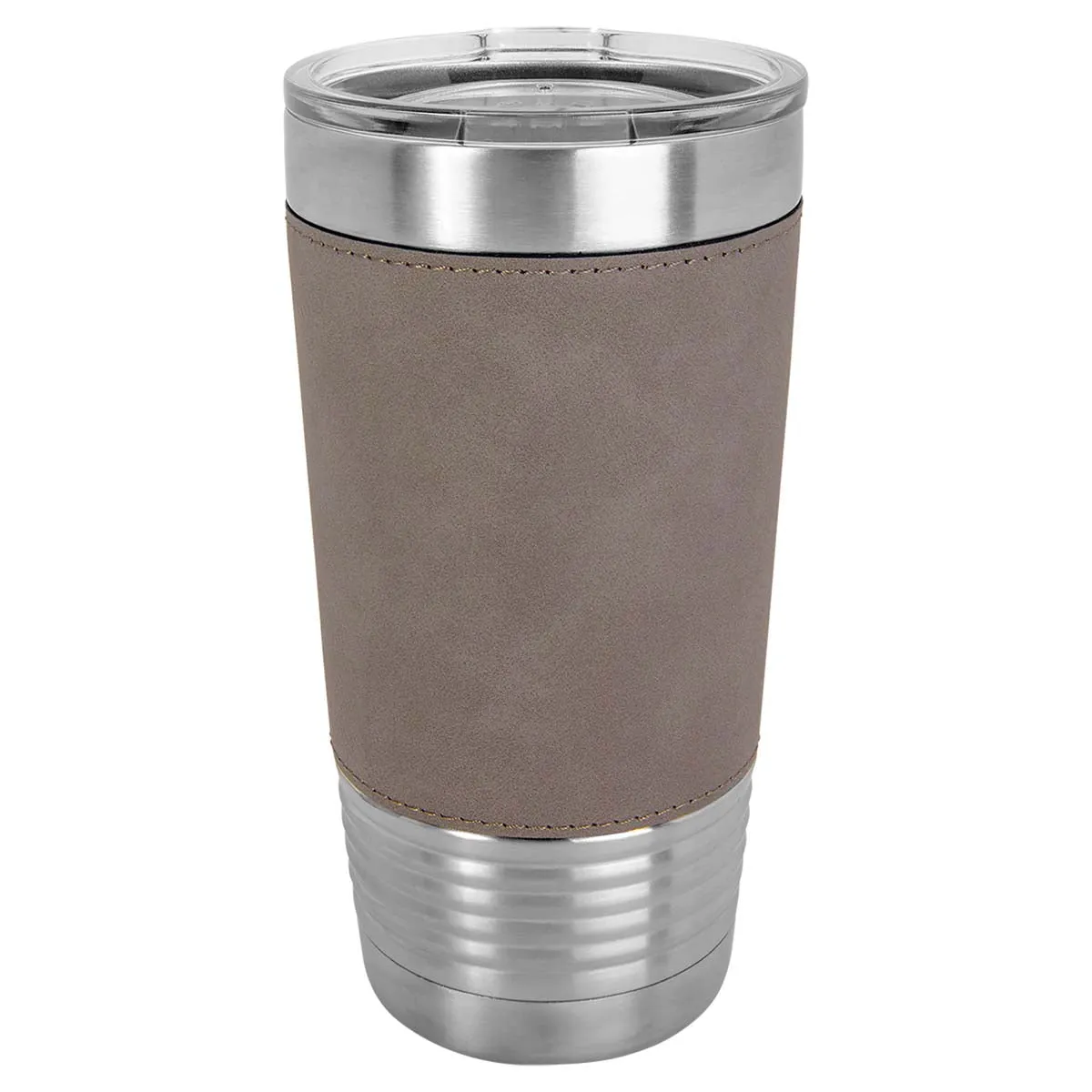Case of 24 Blank 20 oz Faux Leather Tumbler, Insulated Stainless Steel   Lid