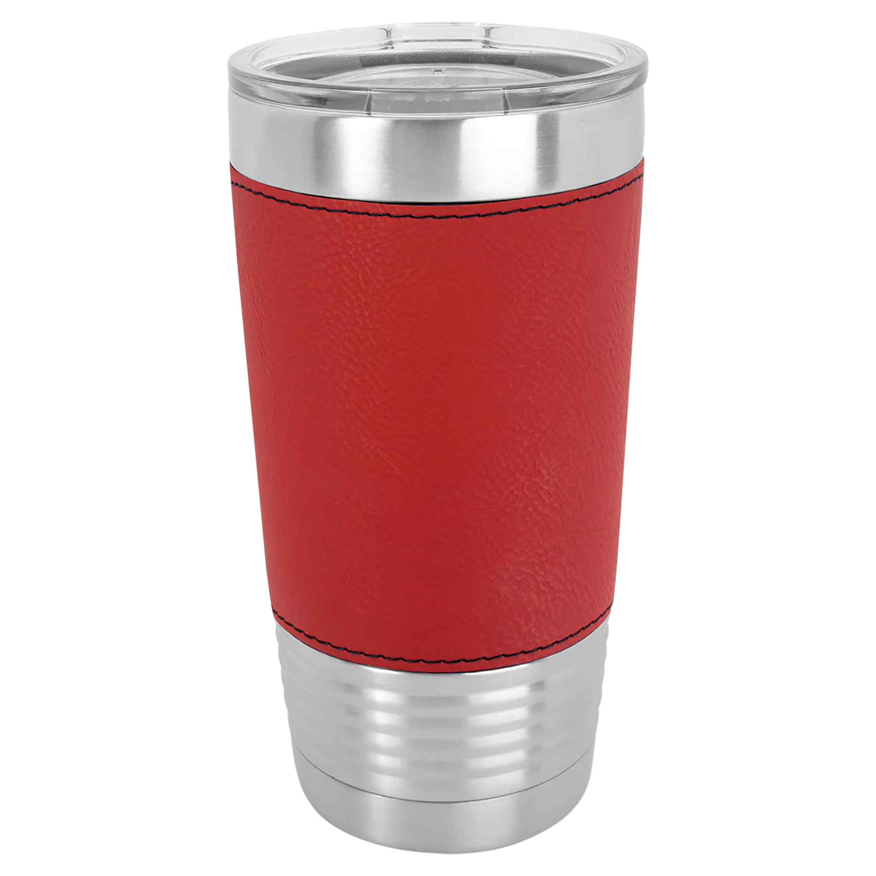 Case of 24 Blank 20 oz Faux Leather Tumbler, Insulated Stainless Steel   Lid