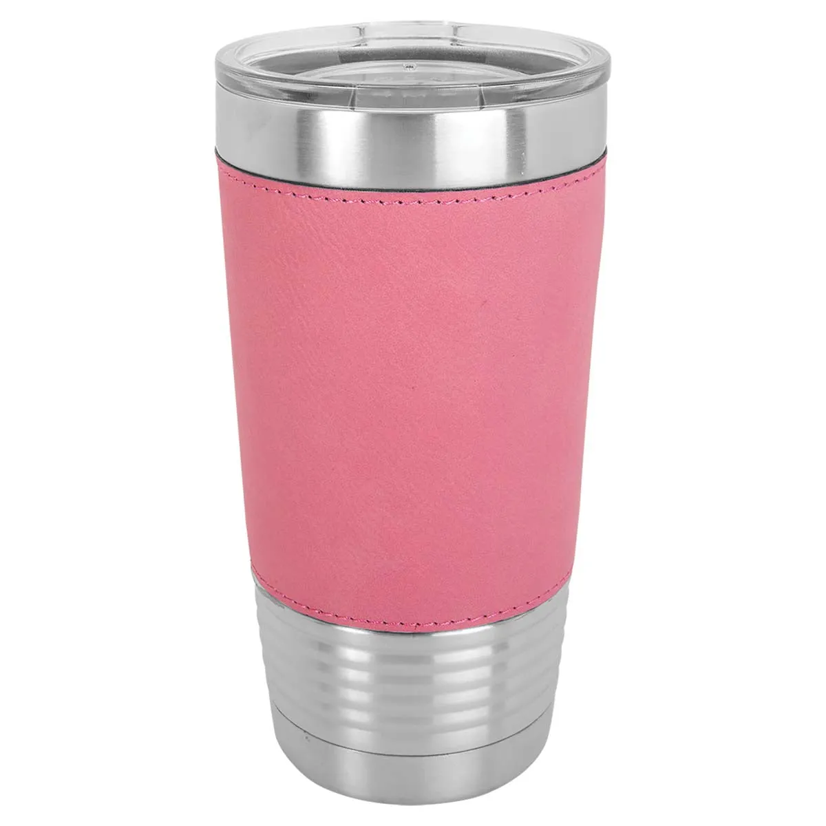 Case of 24 Blank 20 oz Faux Leather Tumbler, Insulated Stainless Steel   Lid