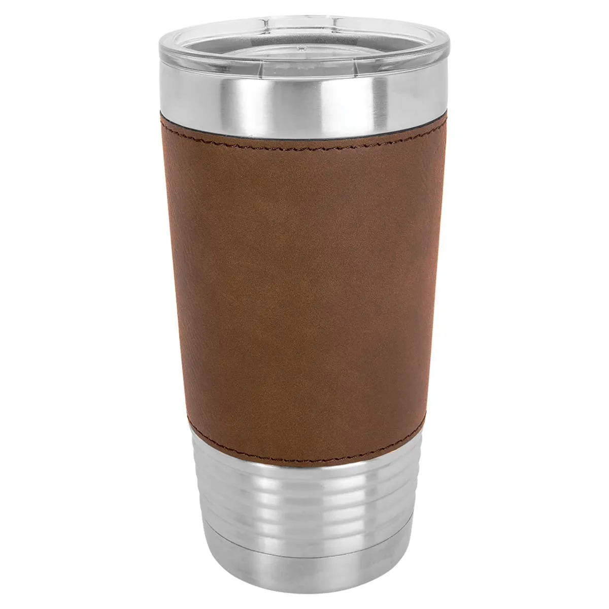 Case of 24 Blank 20 oz Faux Leather Tumbler, Insulated Stainless Steel   Lid