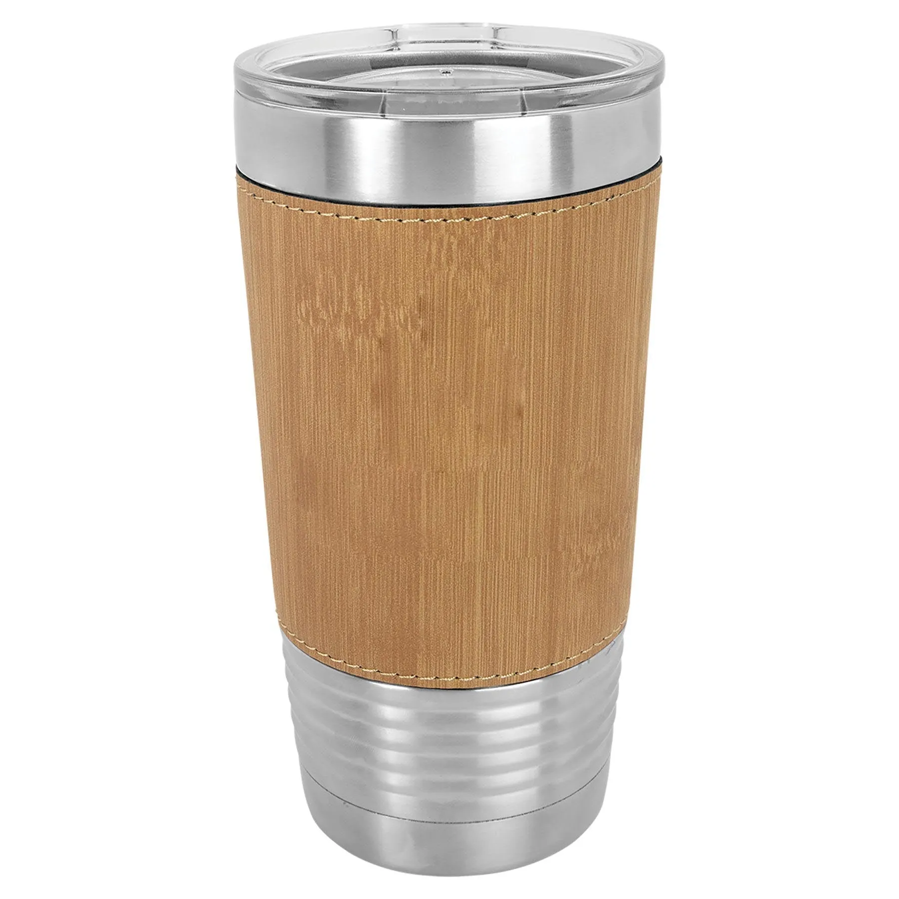 Case of 24 Blank 20 oz Faux Leather Tumbler, Insulated Stainless Steel   Lid