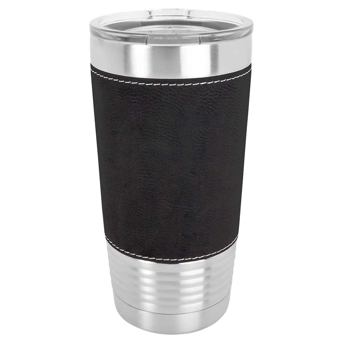 Case of 24 Blank 20 oz Faux Leather Tumbler, Insulated Stainless Steel   Lid