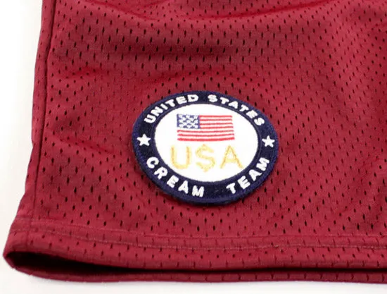 Champion x United States CREAM TEAM Basketball Shorts (Burgundy)