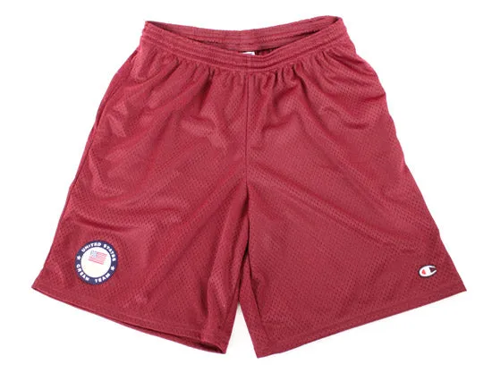 Champion x United States CREAM TEAM Basketball Shorts (Burgundy)