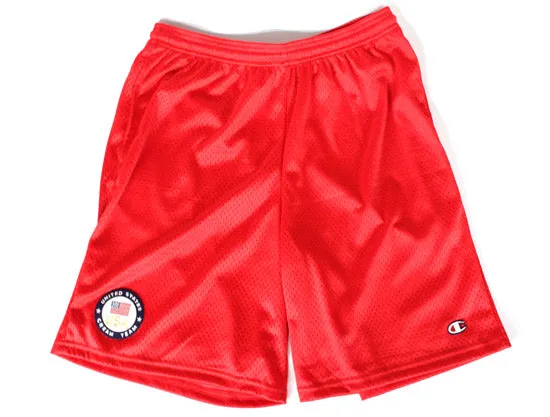Champion x United States CREAM TEAM Basketball shorts (Red)