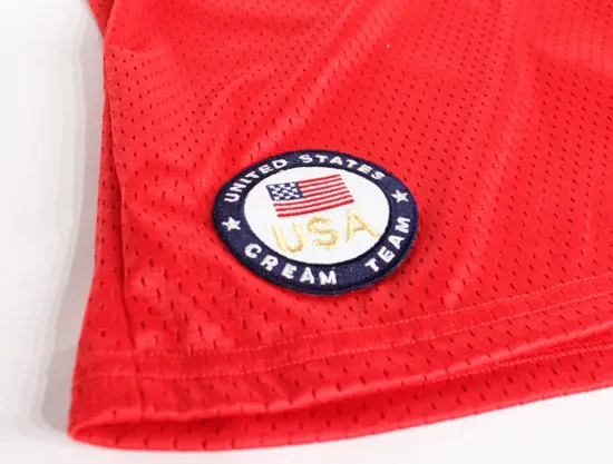 Champion x United States CREAM TEAM Basketball shorts (Red)