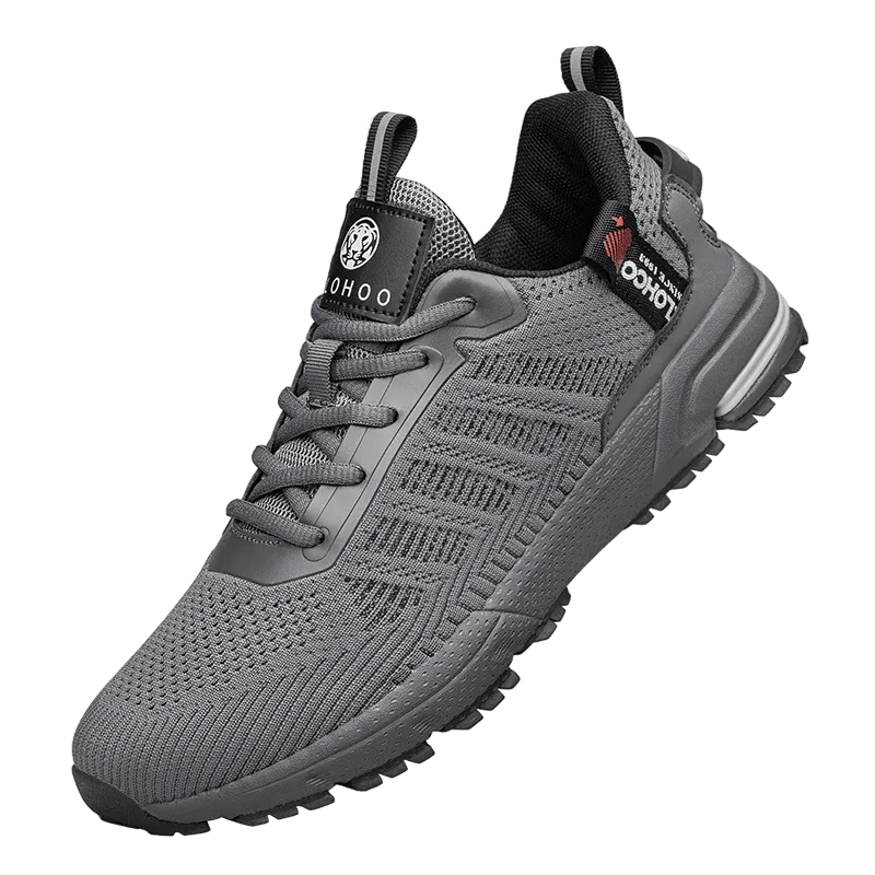 CLOHOO Men's Trendy Knitted Breathable Lightweight Comfy Sneakers For Running Jogging Wear-resistant Non-Slip Casual Sport Shoes