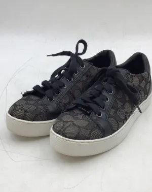 Coach Women's Paddy A01922 Gray Signature Print Athletic Shoes - Size 8.5 B