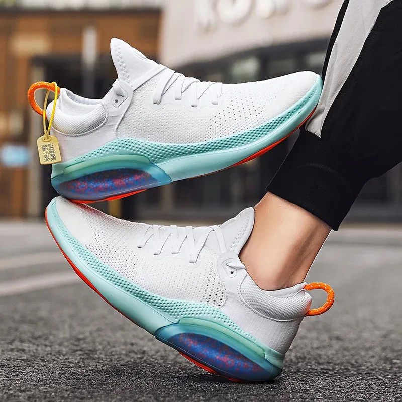 Couple Running Shoes, Summer Mesh Breathable Lightweight Sneakers for Men and Women