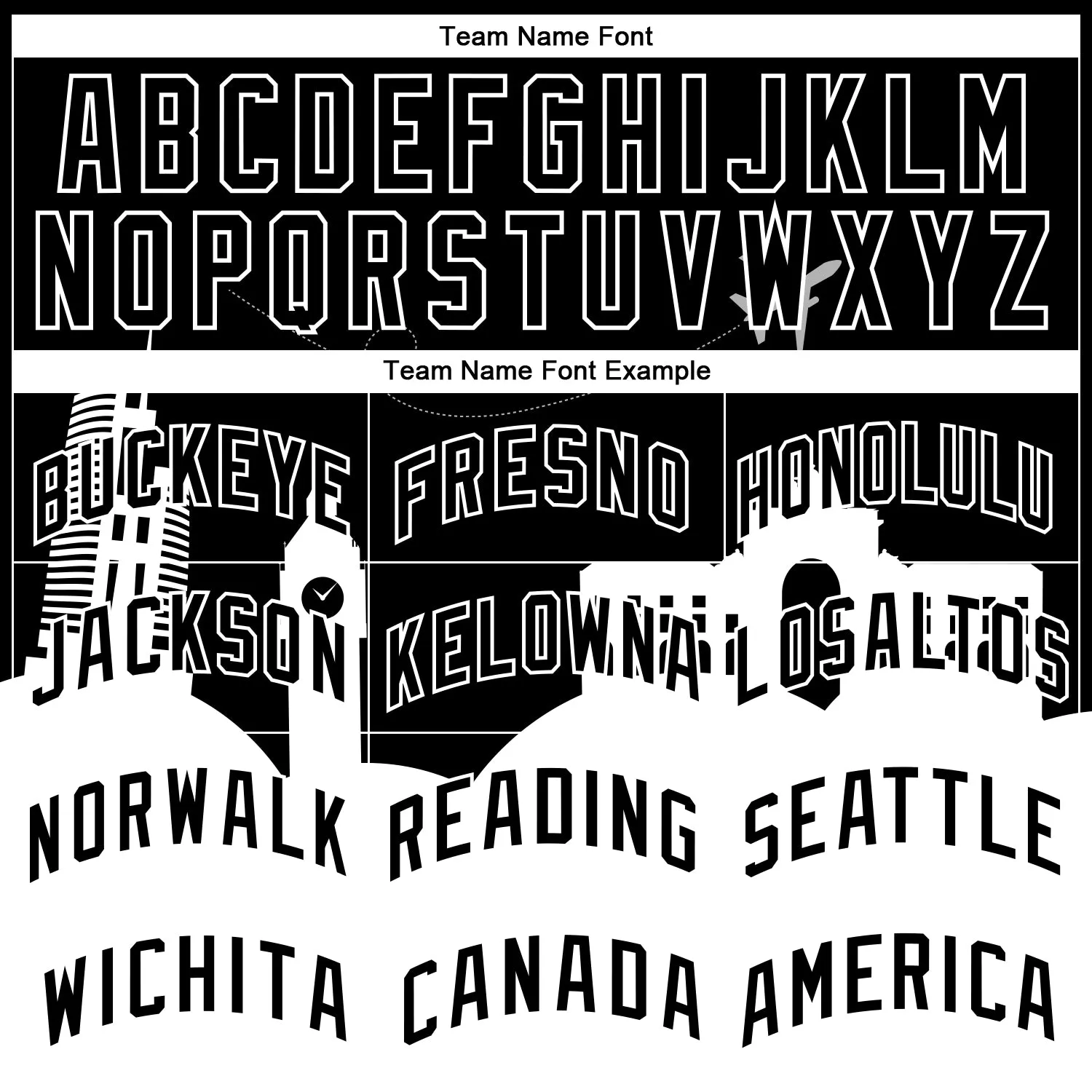 Custom Black White Holiday Travel Monuments Silhouette Authentic City Edition Basketball Jersey