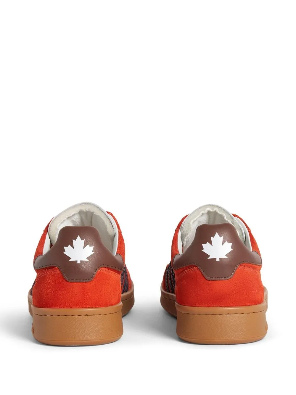 DSQUARED2 Autumn Spectrum Sneakers in Orange, Blue, and Brown