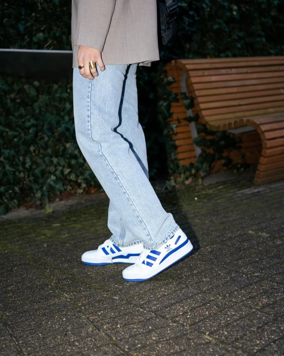 Forum Low - White/Royal Blue