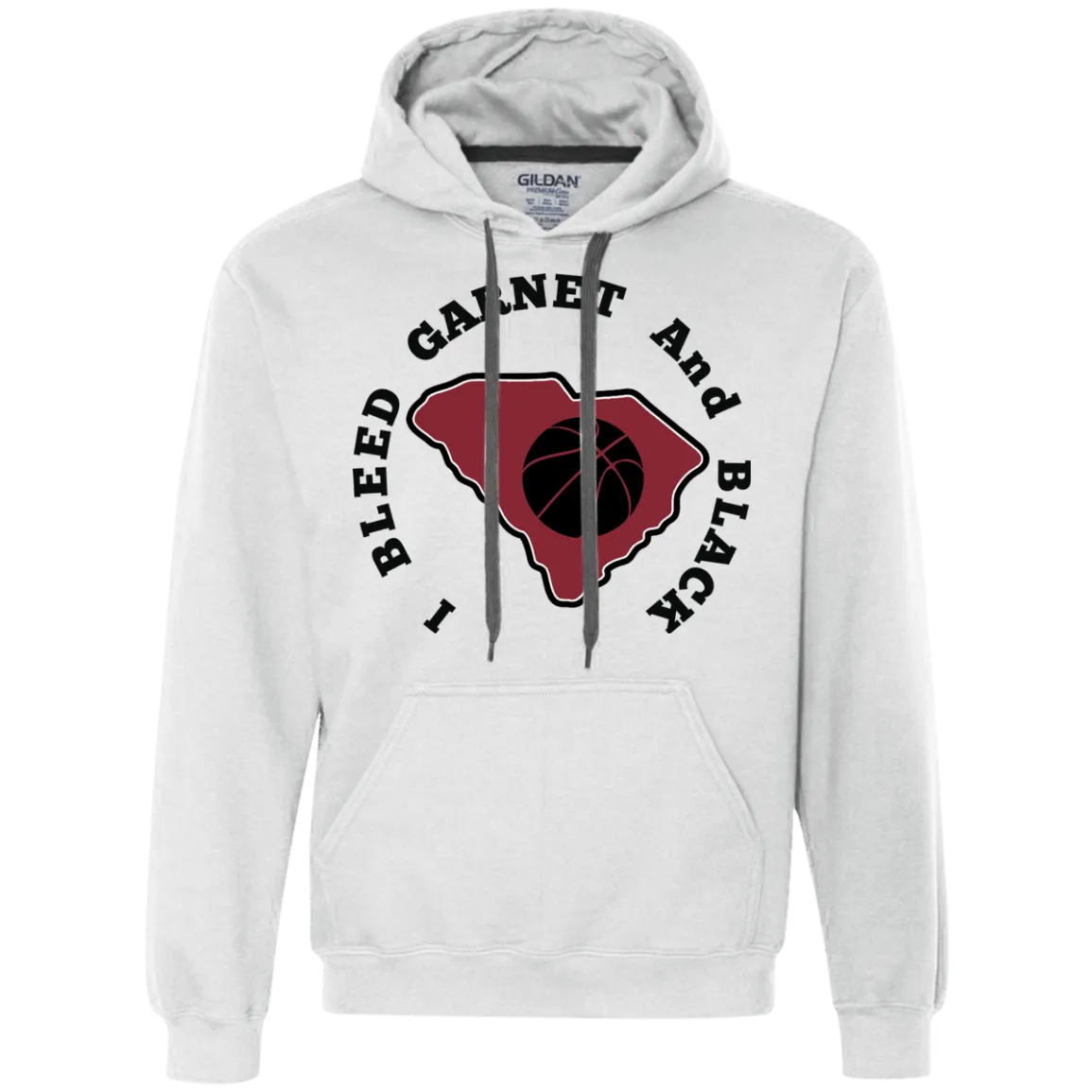 Gildan I Bleed Garnet & Black Heavyweight Pullover Fleece Sweatshirt